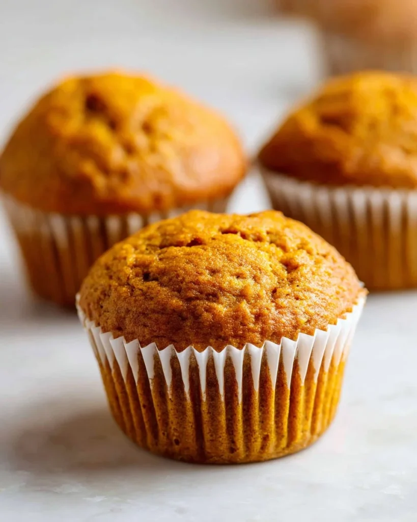 Delicious easy pumpkin muffins fresh out of the oven