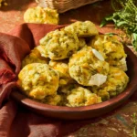 Jalapeno Cheddar High Protein Breakfast Biscuits on a plate