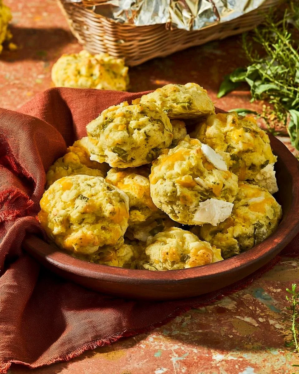 Jalapeno Cheddar High Protein Breakfast Biscuits on a plate