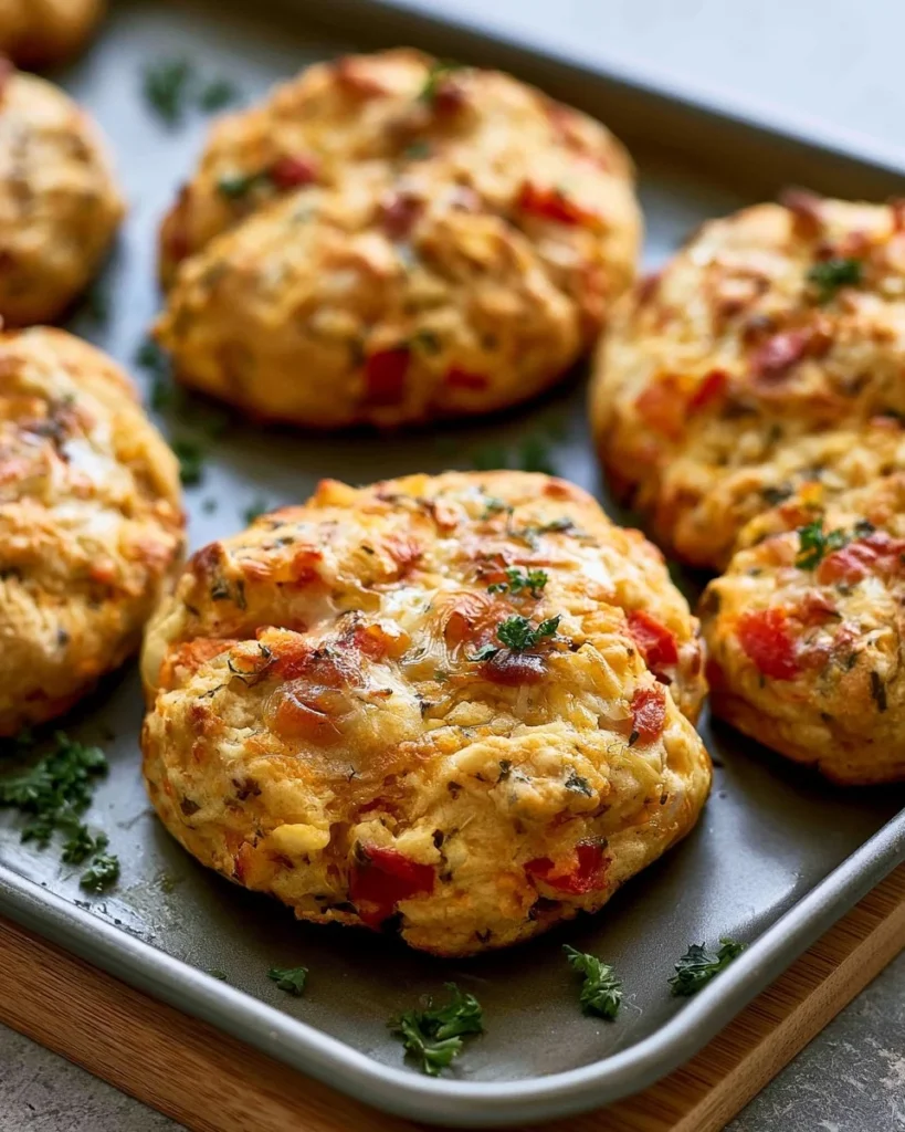 Pizza high-protein breakfast biscuits for a nutritious start to your day.