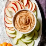 Delicious Pumpkin Pie Dip served with graham crackers and autumn spices