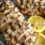 Delicious Greek chicken marinated with herbs and spices for grilling