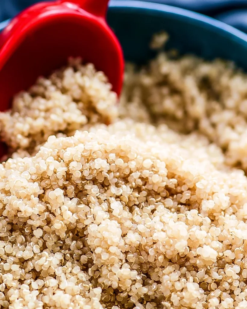 Cooking quinoa with a delicious salad recipe for a healthy meal option.