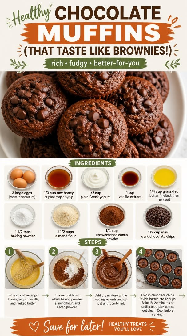 Healthy Chocolate Muffins