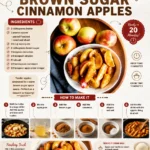 Delicious Brown Sugar Cinnamon Apples ready to be served in a bowl.