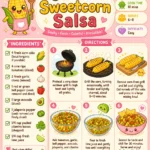 Delicious grilled sweetcorn salsa served in a bowl with fresh herbs