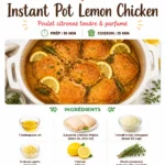 Deliciously cooked Instant Pot Lemon Chicken served on a plate