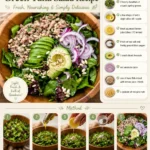 Organic Spring Green Tuna Salad recipe with fresh ingredients