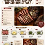 Delicious reverse-sear smoked top sirloin steak with a perfectly golden crust